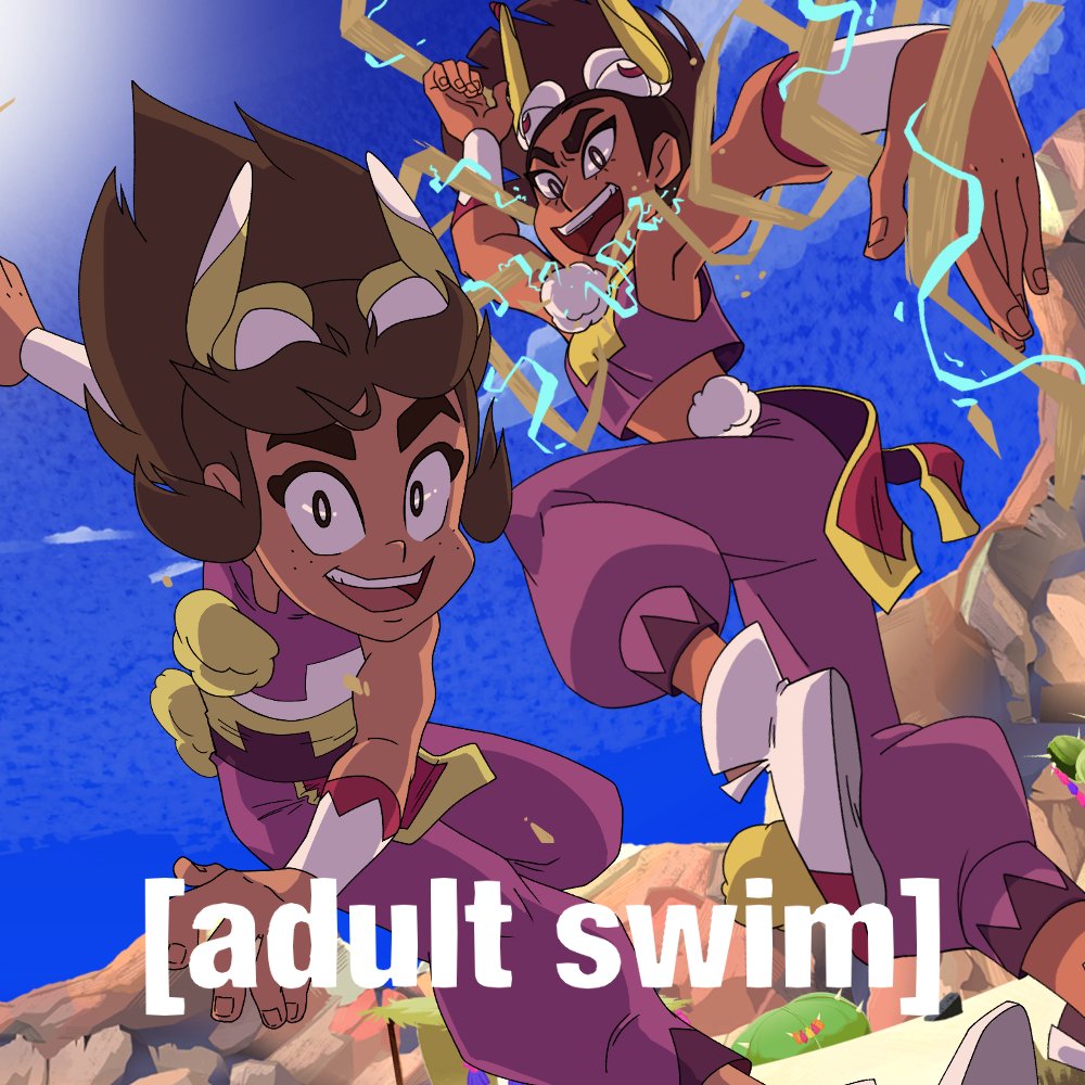 y ahora estamos trabajando en la precuela de golpea duro hara que se estrenará en adult swim 

:B jeje