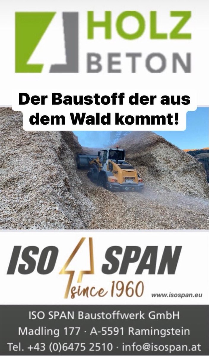 ÖKOLOGISCH &amp; NACHHALTIG - HOLZBETON | der Baustoff der aus dem Wald kommt | isospan.eu