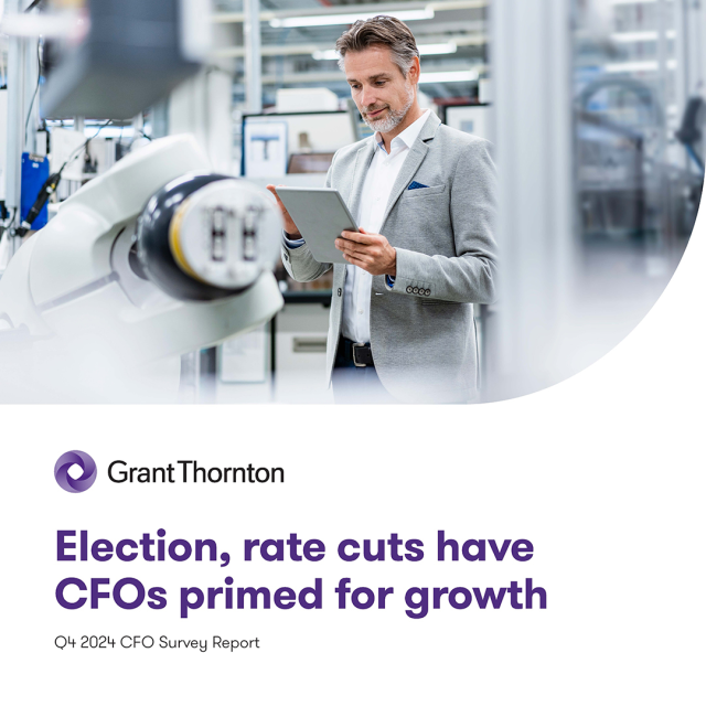 MoserBryan's tweet photo. #FinanceLeaders are starting the year strong. @GrantThorntonUS’s #CFO survey shows optimism at its highest since 2021 and confidence in growth, demand, costs and labor at a 13-quarter high. See how they’re capitalizing on this momentum. https://t.co/TAIWpHDGSO https://t.co/0DTS455yUR