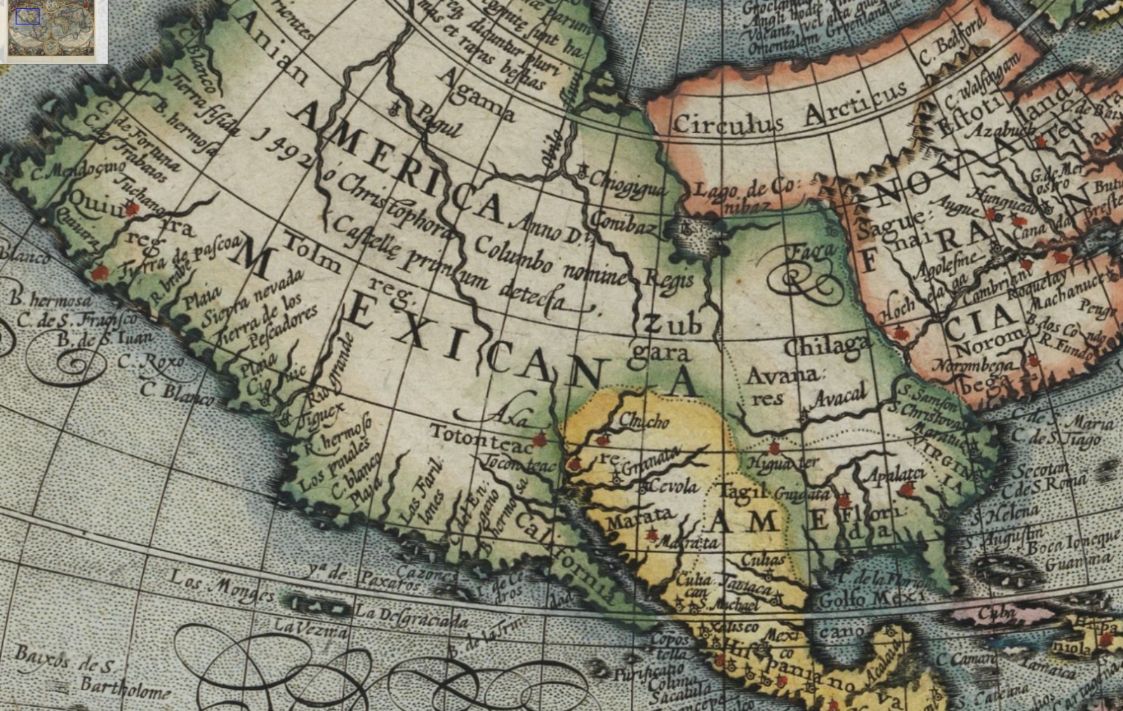 Jesús Ramírez Cuevas on X: "El norte del continente americano se conoció por siglos como la America Mexicana. Como ejemplo, este mapamundi holandés de 1607. El Golfo de México se llama así