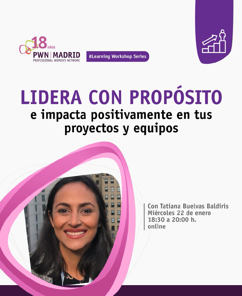 Potencia tu liderazgo desde el primer mes del año 🌟

Detalles del taller:

📍 Formato online vía ZOOM
⏰ 18:30 a 20:00 
💻 ¡Inscríbete ya y comienza 2025 liderando con propósito! 

pwnmadrid.org/events/lws-ene…

#LiderazgoFemenino #TallerDeLiderazgo #PWN #EmpoderamientoFemenino