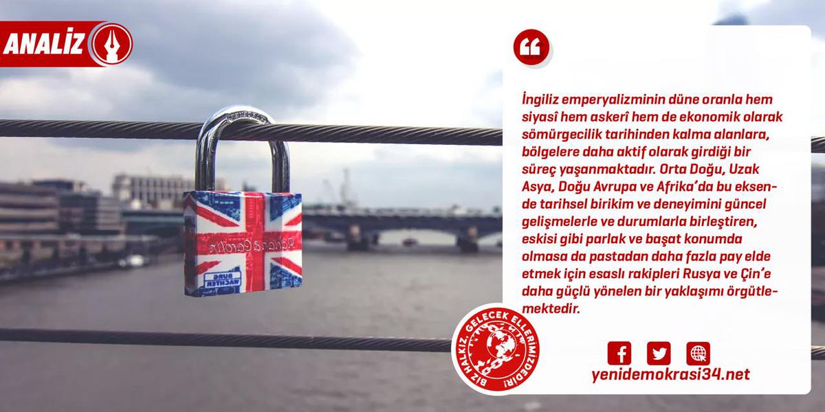 ANALİZ | İngiliz Emperyalizminin Pasifik’ten Orta Doğu’ya ve Doğu Avrupa’ya Pastasını Büyütme Çabası!

yenidemokrasi34.net/ingiliz-empery…