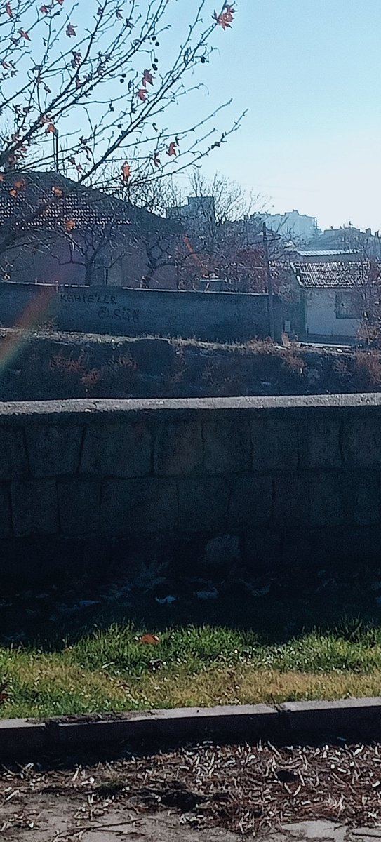 Musalla taşının tam karşı (kıble) tarafına yazılan mesaj