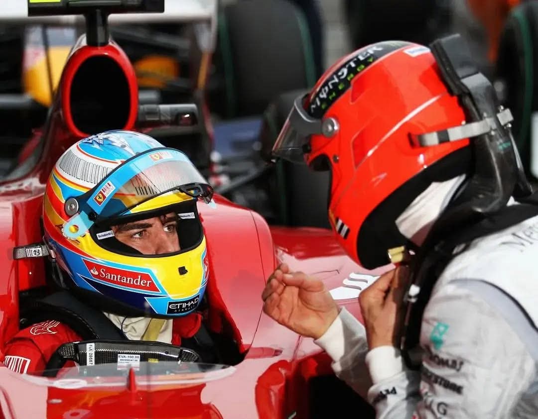 FerrariItalia10's tweet image. Fernando Alonso - Ferrari 
Michael Schumacher - Mercedes