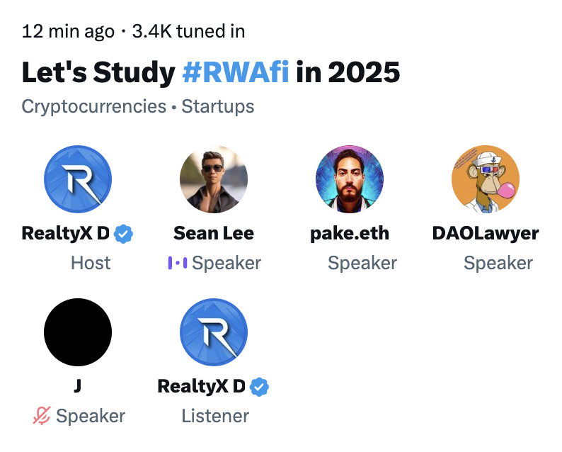 Huge thanks to our amazing guest speakers <a href="/pake012/">pake.eth</a>,
<a href="/CryptoSeanLee/">Sean Lee</a> <a href="/dao_legal/">DAOLawyer</a> <a href="/bigpapixyz/">Justin</a> and supporting projects <a href="/plumenetwork/">Plume</a> <a href="/VaulteraX/">Vaultera</a> <a href="/bouncebit/"></a> <a href="/IDAfi24/">IDA</a> for one of the most fruitful discussions yet!

We explored:
✅ Key milestones &amp; trends shaping RWA in 2024
✅ Lessons