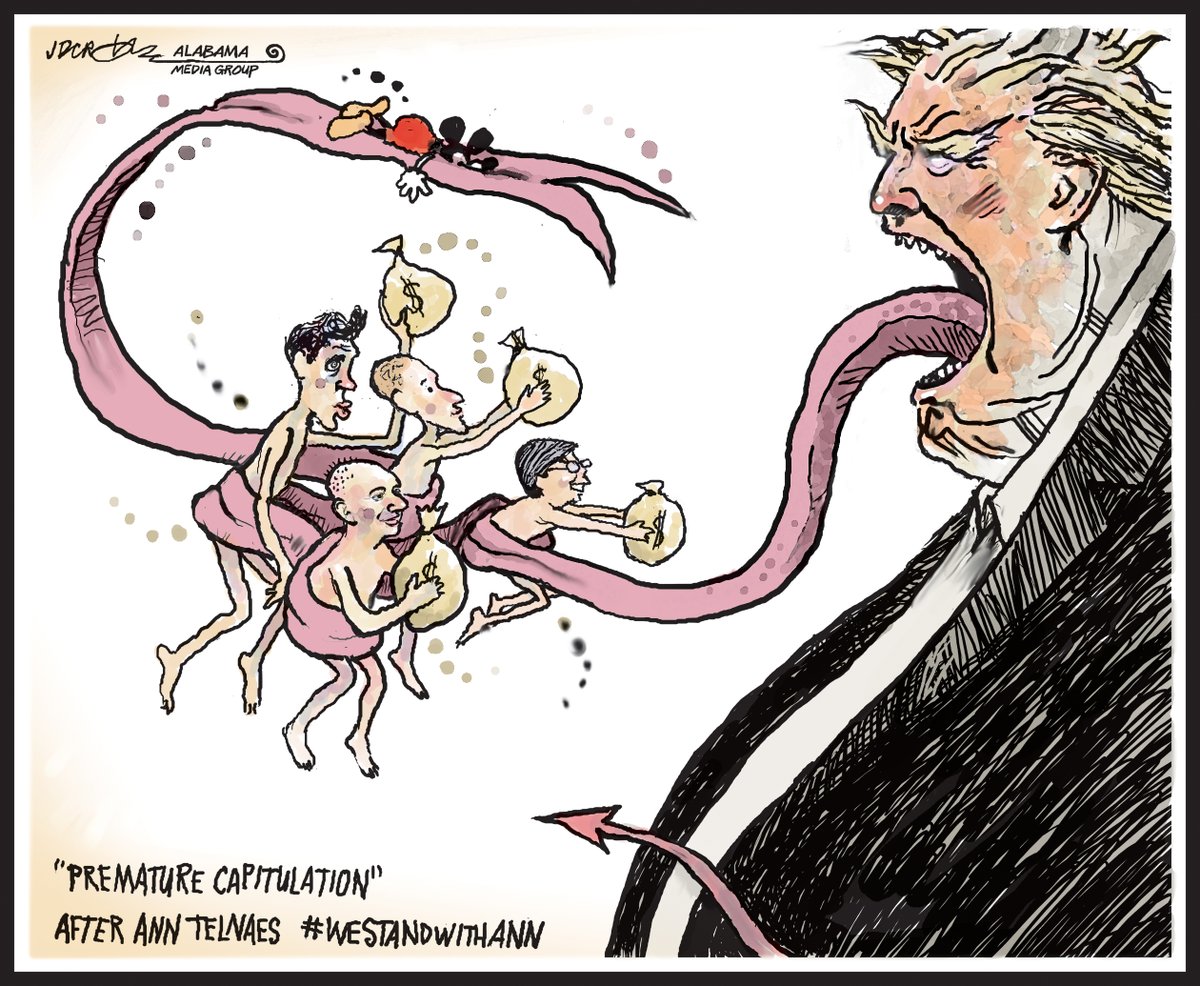 #Bezos billionaires sell their souls to Trump #AnnTelnaes #WeStandWithAnn