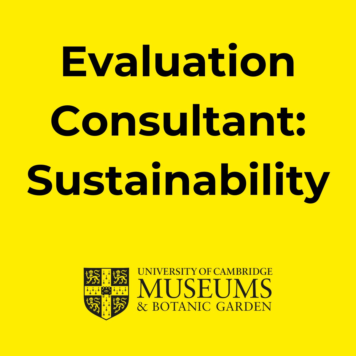 We're looking for an Evaluation Consultant to develop a framework to evaluate activities focused on the environment and sustainability across our collections.

Find out more and submit your proposal by 10 February: museums.cam.ac.uk/opportunities 
#MuseumJobs #CambridgeJobs