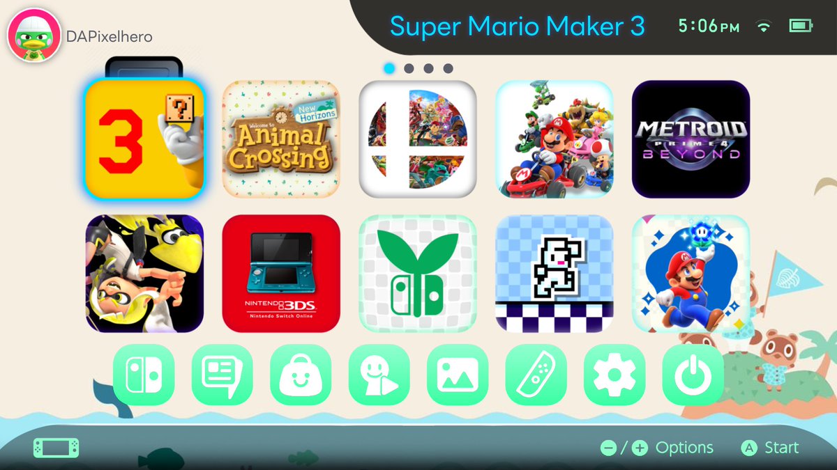 DAPixelhero's tweet image. Chat, did I cook, or do I deserve the electric chair?
Based on the UI leaks for the switch 2 that came out recently. (Including themes!)
#Switch2 #NintendoSwitch #NintendoSwitch2