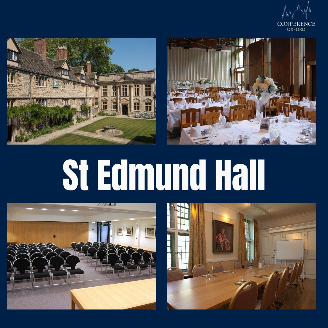 St Edmund Hall, affectionately known as Teddy Hall is in the centre of Oxford,with good bus links to the train station and Park &amp; Ride facilities 🙂 The venue offers 4 meeting spaces with capacity for up to 240 guests. 

Contact us today! #linkinbio

#oxford #oxfordvenue
