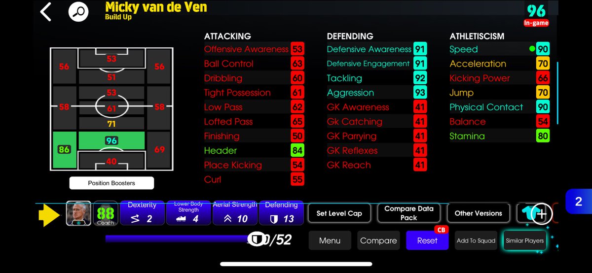 wolf_gaminggggg's tweet image. 📣 eFootball Gems Part 4 📣

Player Name: Micky Van de Ven
How to Get: Shop &amp;gt; Tottenham &amp;gt; CB
Price: 110000GP
Form: Standard
Rating: 10/10
Preferred Position:CB

Review: This CB is Gem of a player, even better than many of the Epic And Big Time CBs! 

#efootball #informative