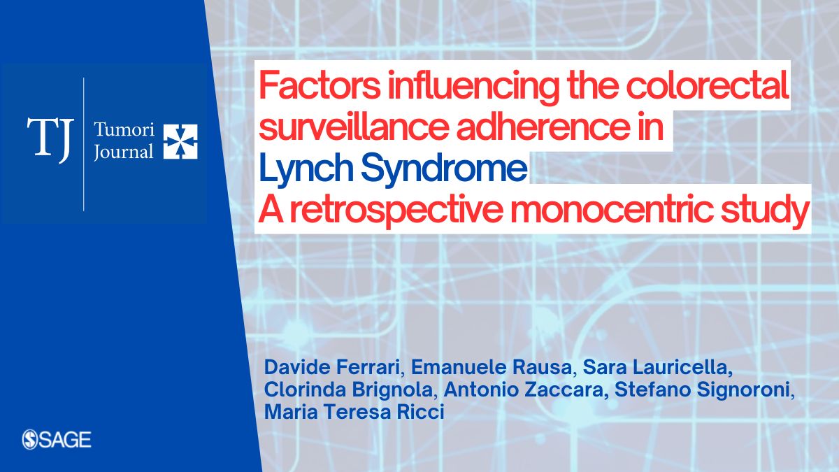 Tumori Journal (@tumorij) on Twitter photo 💥What factors positively influence adherence to surveillance in #LynchSyndrome? and which ones have a negative impact❓
Learn more in: "#PrecisionMedicine In Tumor Prevention: Genetics Of Hereditary Colorectal, Breast & Gynecological Cancers" 🔖<a href="/TumoriJ/">Tumori Journal</a> Special Issue 💥What factors positively influence adherence to surveillance in #LynchSyndrome? and which ones have a negative impact❓
Learn more in: "#PrecisionMedicine In Tumor Prevention: Genetics Of Hereditary Colorectal, Breast & Gynecological Cancers" 🔖<a href="/TumoriJ/">Tumori Journal</a> Special Issue