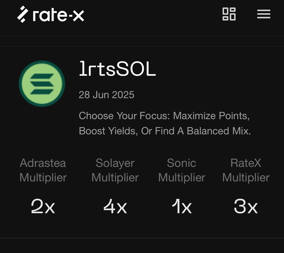 โปรเจคนี้ทำเหมือน pendle แต่บน sol 
ไปลุยกันครับ ทยอยหยอดไว้เลย

 app.rate-x.io/referral?ref=I…