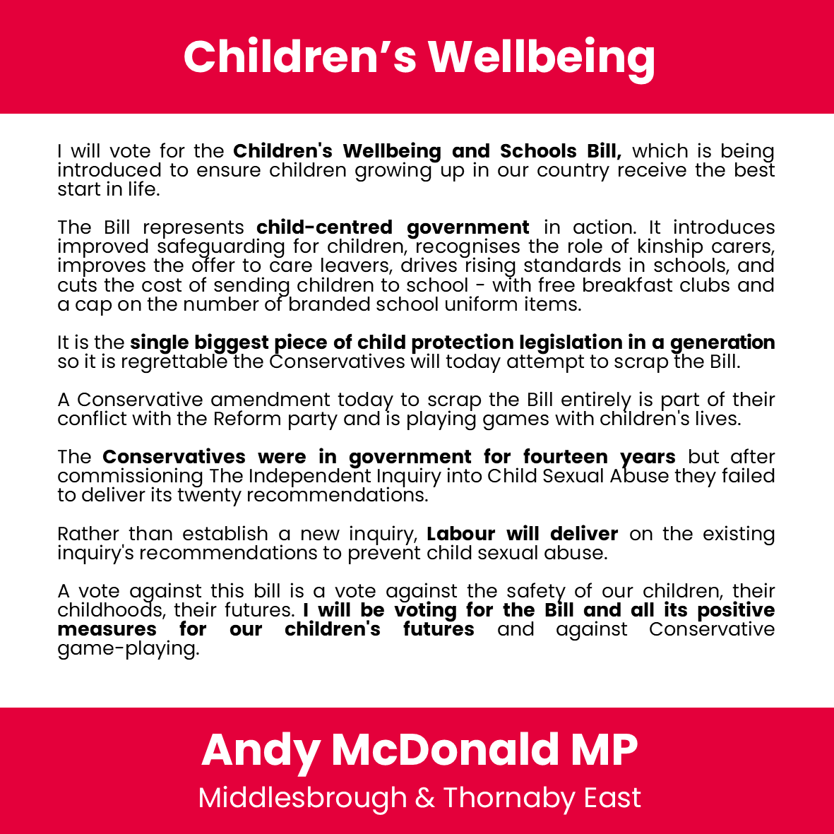 Andy McDonald MP for Middlesbrough & Thornaby East tweet media