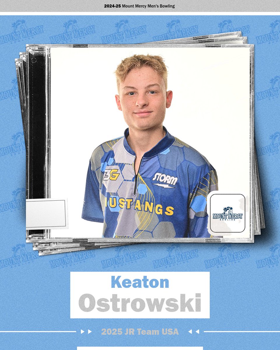 Go_Mustangs's tweet photo. MBOWL | We have another member of the 2025 Jr. Team USA bowling squad, this time on the men's side, as Keaton Ostrowski earned his spot! #MMUbowling https://t.co/PW63qnNmLO
