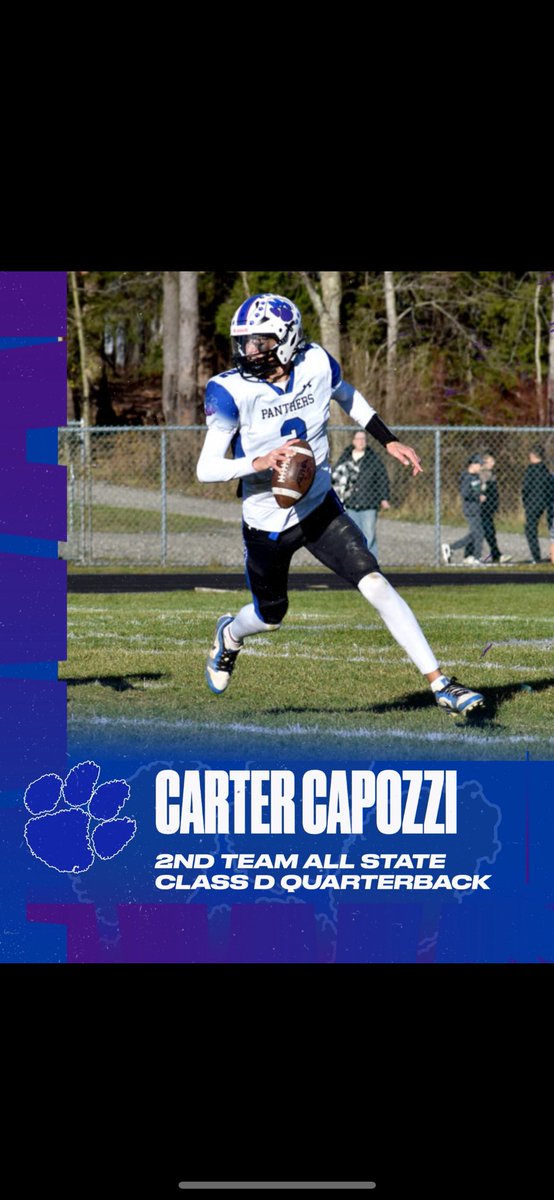 ccapozzi02's tweet image. Honored to be named second team all state class D QB.