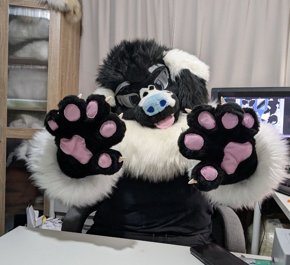 Poodle anyone ? 👀 

#fursuit
#poodlefursuit