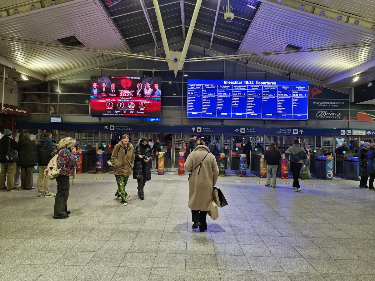 Connolly Station back open after being evacuated earlier this evening.