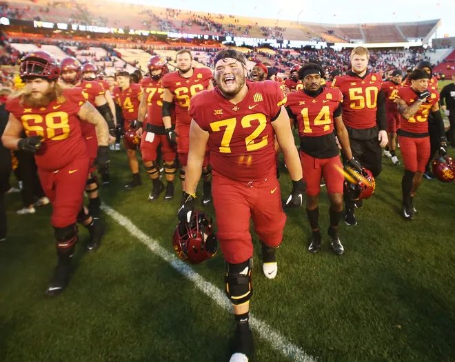 I’m blessed to announce that I received an offer to play football at Iowa state University. <a href="/RyanClanton/">Ryan Clanton</a> <a href="/AllenTrieu/">Allen Trieu</a> <a href="/EDGYTIM/">Timothy “EDGYTIM” OHalloran</a> <a href="/GregSmithRivals/">Greg Smith</a> <a href="/scottybscout/">Scott Burgess</a> <a href="/cottond13/">DJ 🏌🏾</a> <a href="/Coach_Simmons5/">Ivan Simmons</a> <a href="/SWiltfong_/">Steve Wiltfong</a>