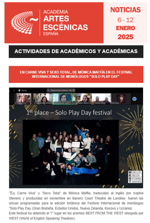 Shakespeareana (@bardolatria) on Twitter photo Gracias por la difusión <a href="/academia_aaee/">Academia de las Artes Escénicas de España</a> #EnCarneViva #SexoTotal #teatroargentino #monologo #dramaturga
<a href="/KiboProductions/">Kibo Productions</a> <a href="/LenyaZ/">Sharon Willems</a> <a href="/SophieL_Stevens/">Sophie Stevens</a> <a href="/BaronsCourt_W14/">Barons Court Theatre</a> <a href="/AlexioSmithos/">Alex</a> <a href="/Lukeofield/">Luke Ofield</a> Gracias por la difusión <a href="/academia_aaee/">Academia de las Artes Escénicas de España</a> #EnCarneViva #SexoTotal #teatroargentino #monologo #dramaturga
<a href="/KiboProductions/">Kibo Productions</a> <a href="/LenyaZ/">Sharon Willems</a> <a href="/SophieL_Stevens/">Sophie Stevens</a> <a href="/BaronsCourt_W14/">Barons Court Theatre</a> <a href="/AlexioSmithos/">Alex</a> <a href="/Lukeofield/">Luke Ofield</a>