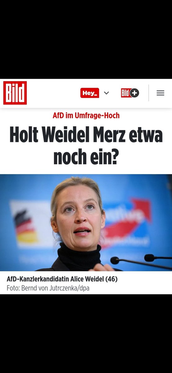 Ich denke, dass ist das, was ein Großteil der Bevölkerung möchte. Wir schaffen das!!! 🙃😄

#AliceFuerDeutschland 
#nurnochAfD 
#TeamWeidel 
#Weidel4Kanzler