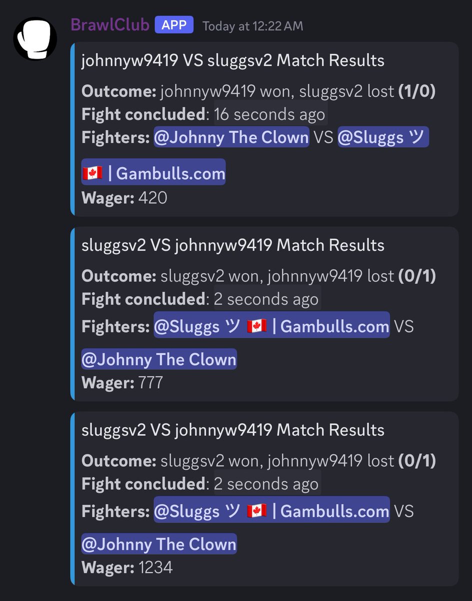 Sluggs and Johnny just went Head for Head! 

Sluggs coming out in victory 😎 

2-1 Sluggs ina best of 3 🔥