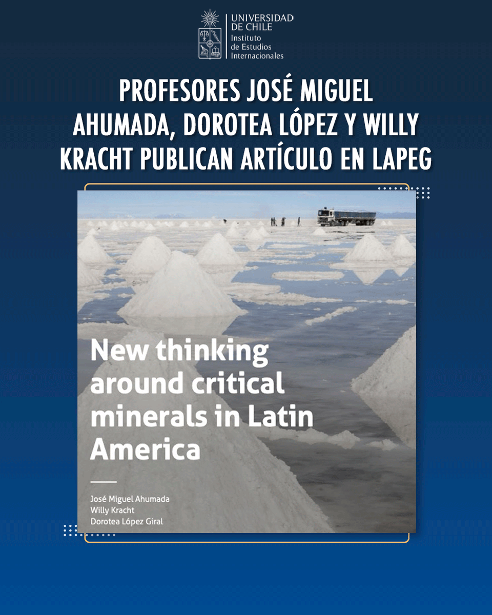 IEI U. Chile (@ieiuchile) on Twitter photo ⭕ Los profesores del @IEI, José Miguel Ahumada (<a href="/jmahumadaf/">José Miguel Ahumada</a>), Dorotea López, junto a Willy Kracht (<a href="/willykracht/">Willy Kracht</a>), académico del Departamento de Ingeniería de Minas de la Facultad de Ciencias Físicas y Matemáticas de la <a href="/uchile/">Universidad de Chile</a>, publicaron un artículo en el más reciente número de ⭕ Los profesores del @IEI, José Miguel Ahumada (<a href="/jmahumadaf/">José Miguel Ahumada</a>), Dorotea López, junto a Willy Kracht (<a href="/willykracht/">Willy Kracht</a>), académico del Departamento de Ingeniería de Minas de la Facultad de Ciencias Físicas y Matemáticas de la <a href="/uchile/">Universidad de Chile</a>, publicaron un artículo en el más reciente número de