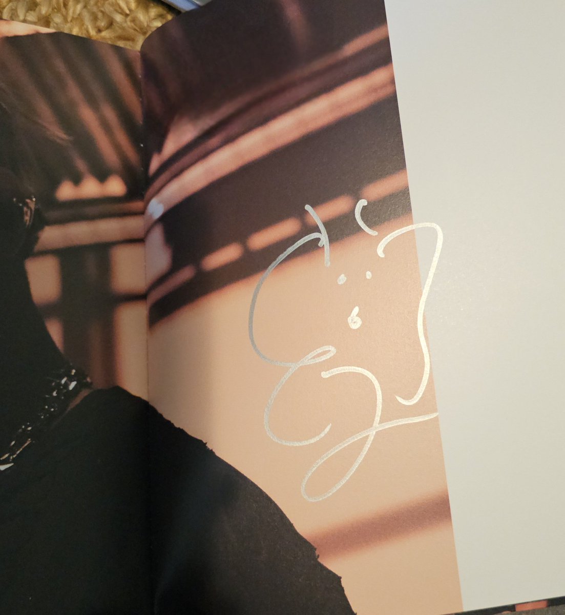 PokpokpokParTae's tweet photo. HELP IM ☠️ 😭 HE KISSED THE ALBUM AFTER SHOWING ME THE PAGE HE SIGNED &amp; LOOK AT THE SECOND PIC 💋 AHHhhhhHHHH Even the hyetterfly kind of looks like it's making a kissy face 😭

#Everyday_sarangHYE https://t.co/8CzZb7kGQh