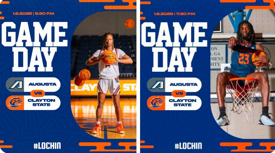 It’s Game Day!!!

I’ll be on the 🎙️ along with Todd Corder today for a doubleheader.

5:30pm:  WBB
7:30pm.  MBB

Augusta vs. Clayton State

You can catch the action on the Peach Belt Network.

📺
WBB:
pbcsportsnetwork.com/?B=1467452

MBB:
pbcsportsnetwork.com/?B=1466342