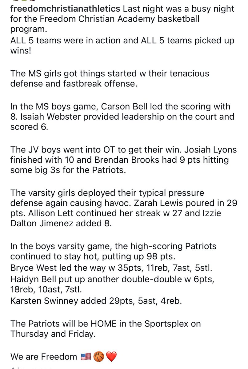 5 games ✅
5 wins ✅

We are Freedom 🇺🇸🏀❤️