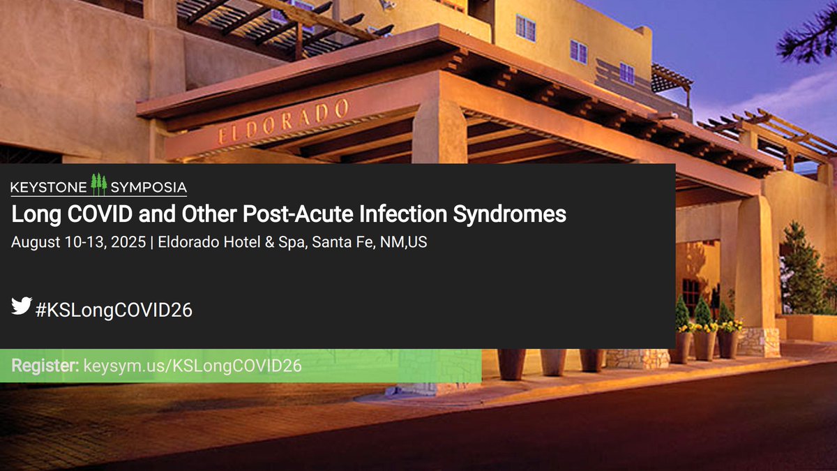 Prof. Akiko Iwasaki (@virusesimmunity) on Twitter photo Working with a great team to organize <a href="/KeystoneSymp/">Keystone Symposia</a> on "#LongCOVID and Other Post-Acute Infection Syndromes #PAIS" #KSLongCOVID26
August 10-13, 2025 | Santa Fe
Hope to see you there!
keysym.us/KSLongCOVID26 Working with a great team to organize <a href="/KeystoneSymp/">Keystone Symposia</a> on "#LongCOVID and Other Post-Acute Infection Syndromes #PAIS" #KSLongCOVID26
August 10-13, 2025 | Santa Fe
Hope to see you there!
keysym.us/KSLongCOVID26