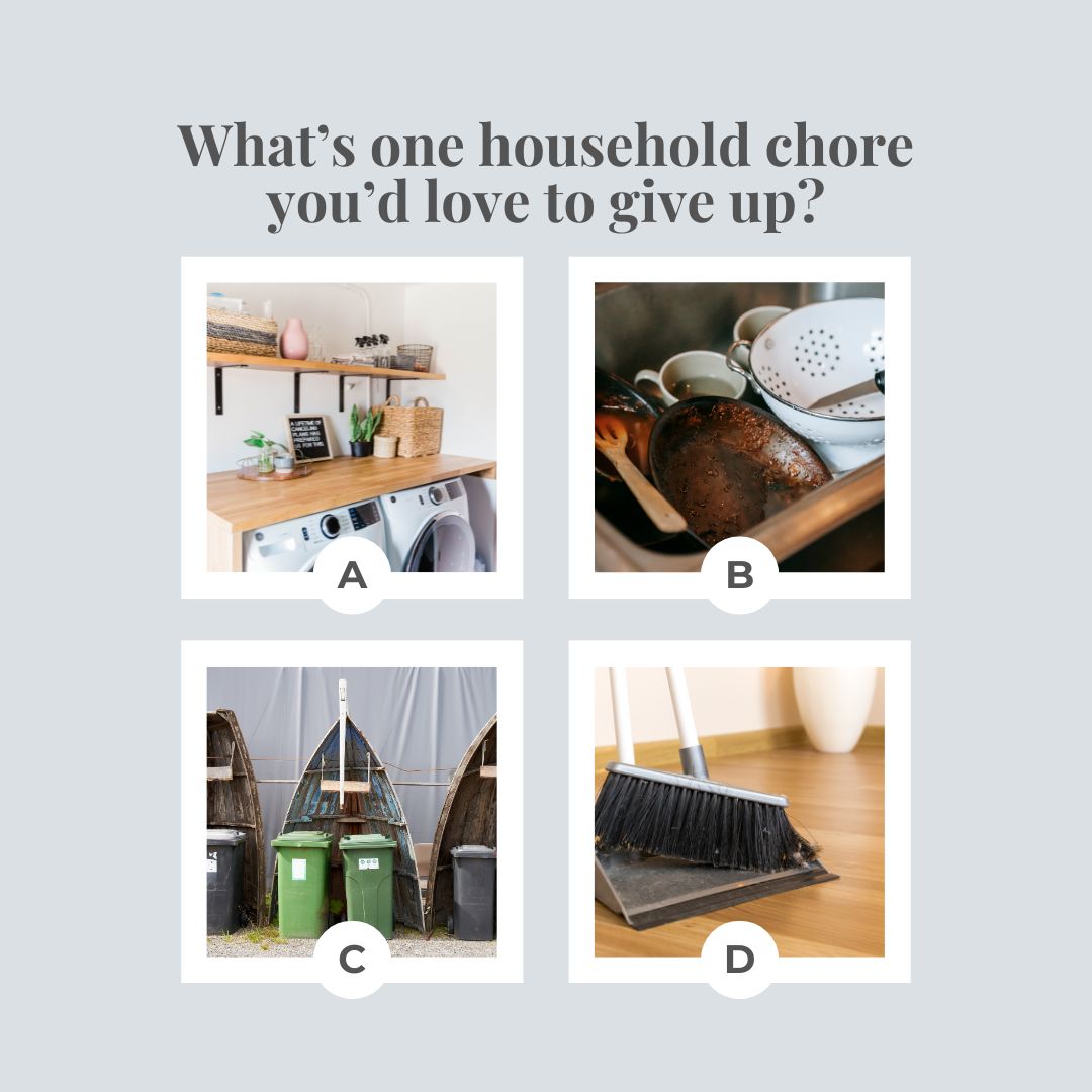 grace_mcauliffe's tweet image. We all have those chores that just feel like a never-ending cycle. If you could wave a magic wand and eliminate one household chore forever, what’s the one you’d choose to give up? 

#householdchores #cleaningtips #chorechart #homehacks #lifewithoutchores #declutter #stressfre...