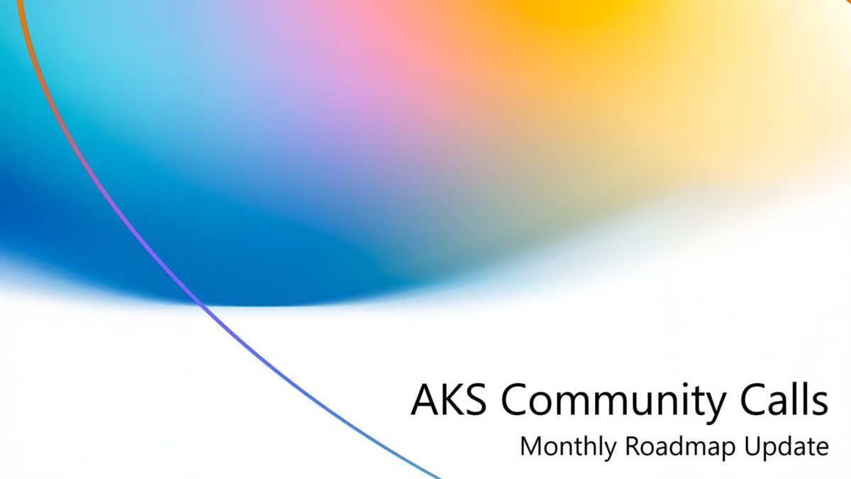 🚀 AKS Monthly Roadmap Update
🗓 Every 3rd Wednesday | ⏰ 8 AM PST

Join us to:
💡 Discuss the AKS roadmap
📢 Share your feedback
🤝 Learn from the community

🛠 Check out our public roadmap here: buff.ly/4fOl1HU

📅 Add it to your calendar and don't miss out! #Azure