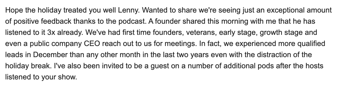 The impact of doing a podcast