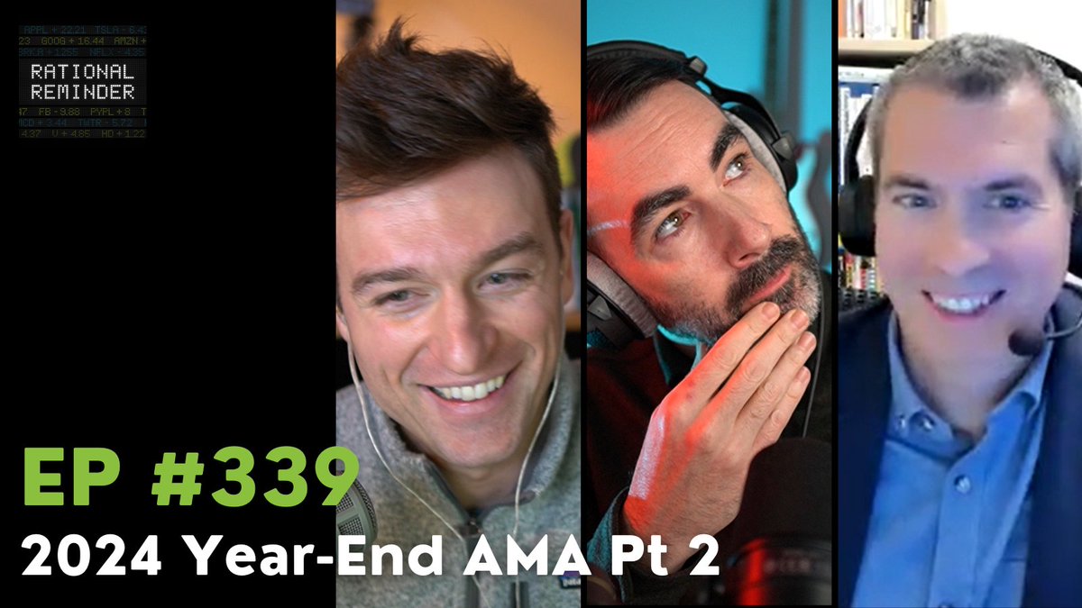 Episode 339 - 2024 Year-End AMA Pt 2
rationalreminder.ca/podcast/339