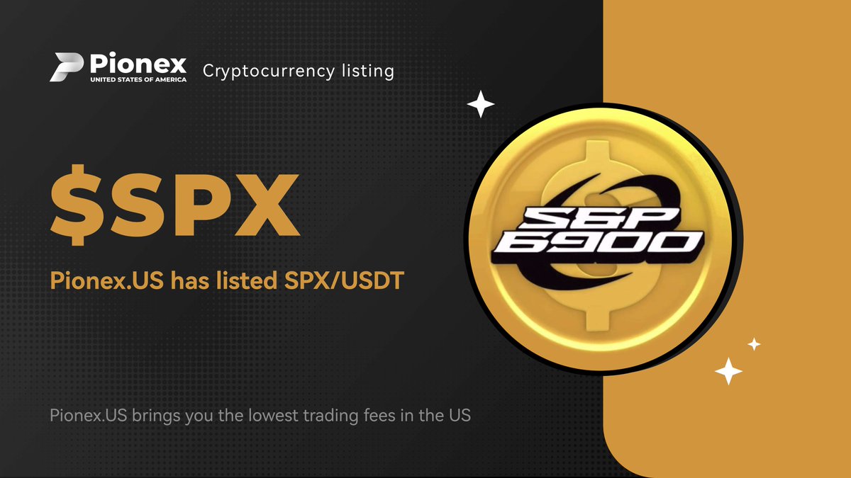 SPX is now live on https://t.co/h3jidjZGi6! @spx6900 💰 Trade with the  lowest fees in the U.S. 🤖 Automate your strategies 24/7 with our trading  bots. 👉 Start trading now: https://t.co/6M8OApB3HF #Crypto #SPX6900 #