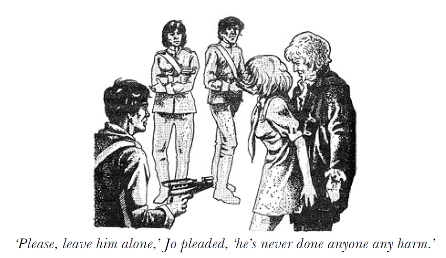 DWUDatabase's tweet photo. It is unbelievable how much better the characterization is of Jo here compared to the previous book. The Brigadier and Doctor also sound perfect to the point I can hear the dialogue (not something that ever happened in #DoomsdayWeapon) #DoctorWho #DayoftheDaleks https://t.co/sfYfHaB5Tk