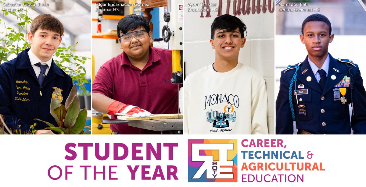 Gwinnett Co. Schools (@gwinnettschools) on Twitter photo We're celebrating a <a href="/GCPSCTE/">GCPS Academies and CTAE</a> student of the year at each high school! Today, we honor Sebastian Ciocu-Jitian of Archer HS, Edgar Encarnacion Gomez of Berkmar HS, Vyom Thakkar of Brookwood HS, and Mamadou Bah of Central Gwinnett HS. #ExploreYourFuture here: online.fliphtml5.com/vvpnp/utzc/ We're celebrating a <a href="/GCPSCTE/">GCPS Academies and CTAE</a> student of the year at each high school! Today, we honor Sebastian Ciocu-Jitian of Archer HS, Edgar Encarnacion Gomez of Berkmar HS, Vyom Thakkar of Brookwood HS, and Mamadou Bah of Central Gwinnett HS. #ExploreYourFuture here: online.fliphtml5.com/vvpnp/utzc/