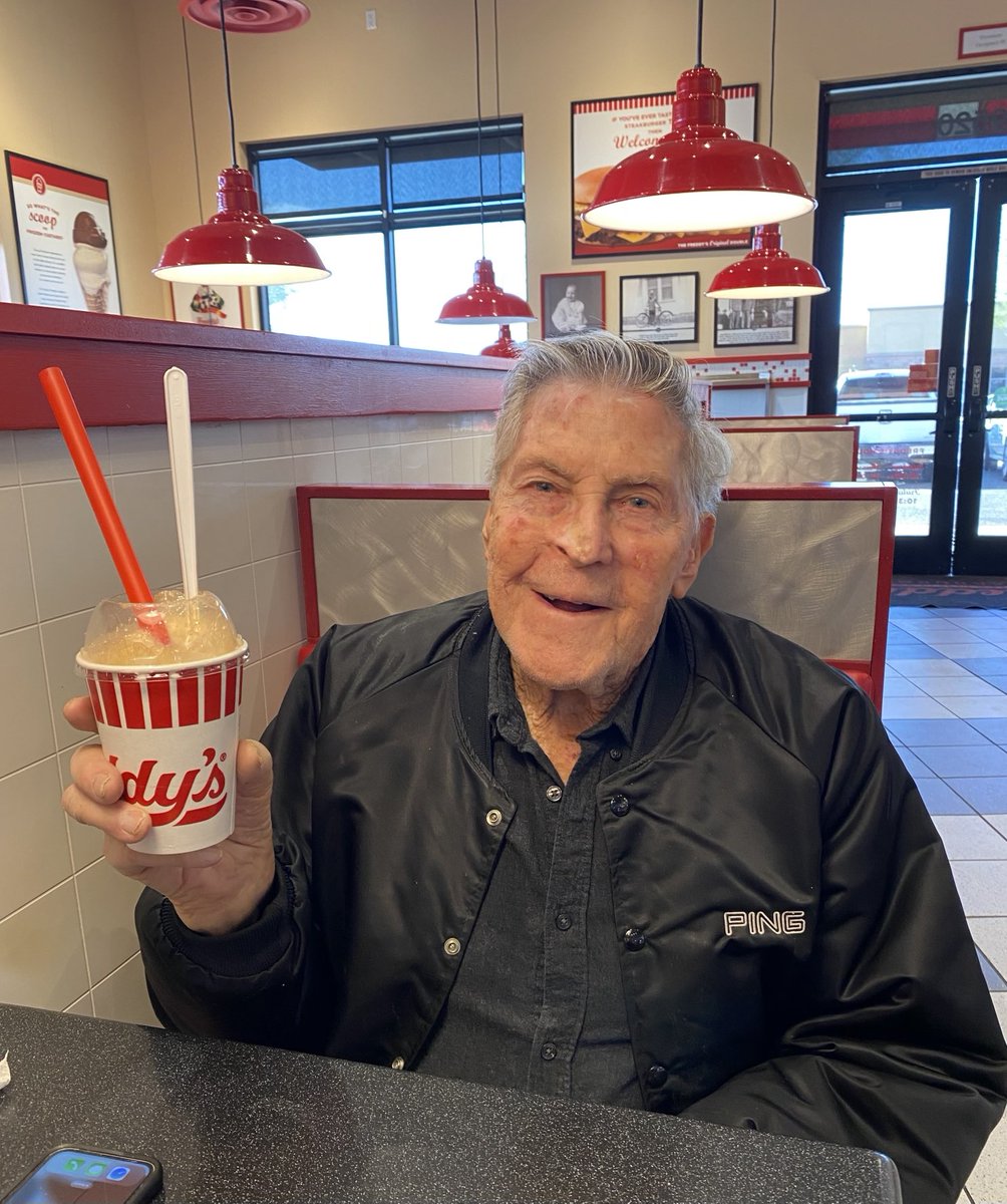 Goodwill &amp; Freddy’s. Two of my father-in-law’s favorite things. Worth the smile!  Nice for him to get out for something other than a doctor’s appt.
#retirement #caregiver