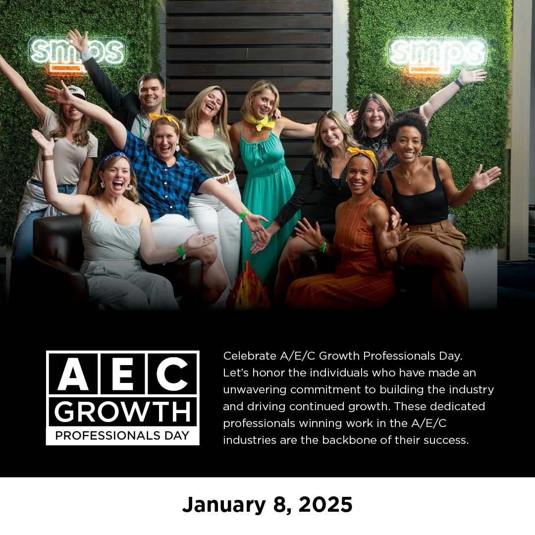 Happy AEC Growth Professionals Day! 💼 Whether crafting proposals or fostering trust, we lay the foundation for success. Let’s celebrate and inspire innovation! 💪 #AECGrowthProfessionalsDay #OneSMPS #SMPSArizona