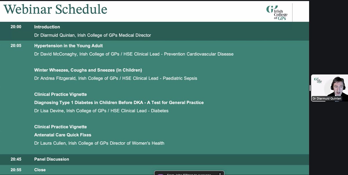 Welcome to all our GPs &amp; <a href="/PracticeNurses/">IGPNEA</a> to tonight's first education webinar of the year! Lots to learn this evening. #BEaGP