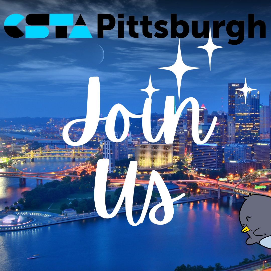 cstapittsburgh (@cstapittsburgh) on Twitter photo 🚀 Pittsburgh CS teachers, level up your CS! Join #CSTAPitt for PD opportunities, local networking, and cutting-edge resources. Be part of a community that's shaping the future of CS education in our city. Sign up: pittsburghpa.csteachers.org #CSTeacher #PGHed #CSTA 🚀 Pittsburgh CS teachers, level up your CS! Join #CSTAPitt for PD opportunities, local networking, and cutting-edge resources. Be part of a community that's shaping the future of CS education in our city. Sign up: pittsburghpa.csteachers.org #CSTeacher #PGHed #CSTA