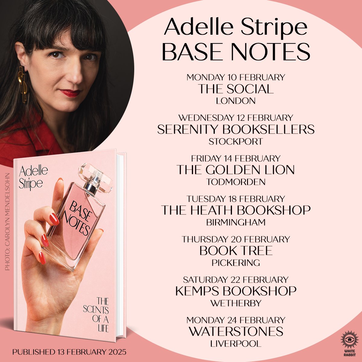 Announcing the BASE NOTES tour...

@adellestripe is heading out on the road to discuss her new book and sign copies, including some very special guests at select dates.

All ticket info (and book pre-orders) at geni.us/BaseNotes

More details below, and further dates TBA ⬇️