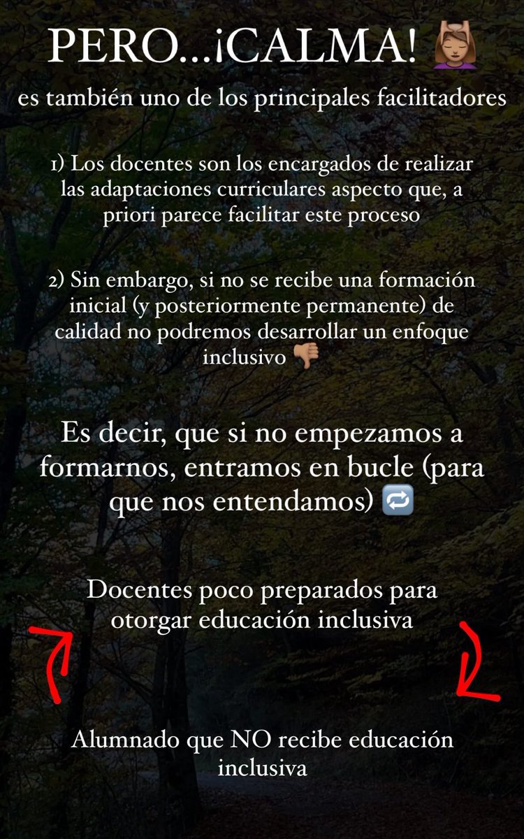 La literatura pone de manifiesto que la escasa formación docente en materia de educación inclusiva es una de las principales barreras para lograrla ⬇️