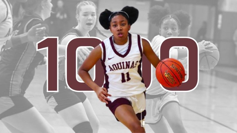 Congratulations to Loren “Missy” Green ’27 who reached 1,000 career points during the <a href="/aqgirlsbball/">aq girls basketball</a> <a href="/AQ__Athletics/">Aquinas Athletics</a>  win over Pittsford Sutherland last night! #AQProud