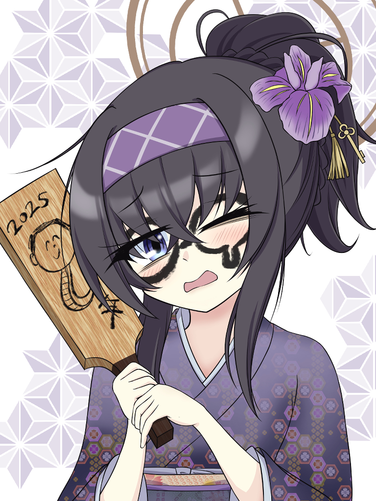 ブルアカ「はちゃめちゃ遅くなったけど描き初めウイちゃん!!今年もよろしく!#ブルアカ 」|けいすけのイラスト