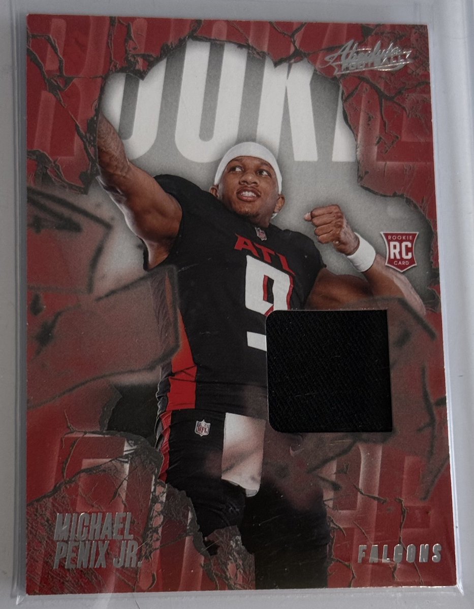LukeTheDuke4009's tweet photo. Check out #2024Absolute #Absolute #Football #MICHAELPENIXJR #Rookie #Force #Jersey #Patch #RC RF-MPJ #Card #THFpro #OnlyCard #Rookie https://t.co/7CjJ1RYDdu #eBay via @eBay https://t.co/V6b2yV2GIK