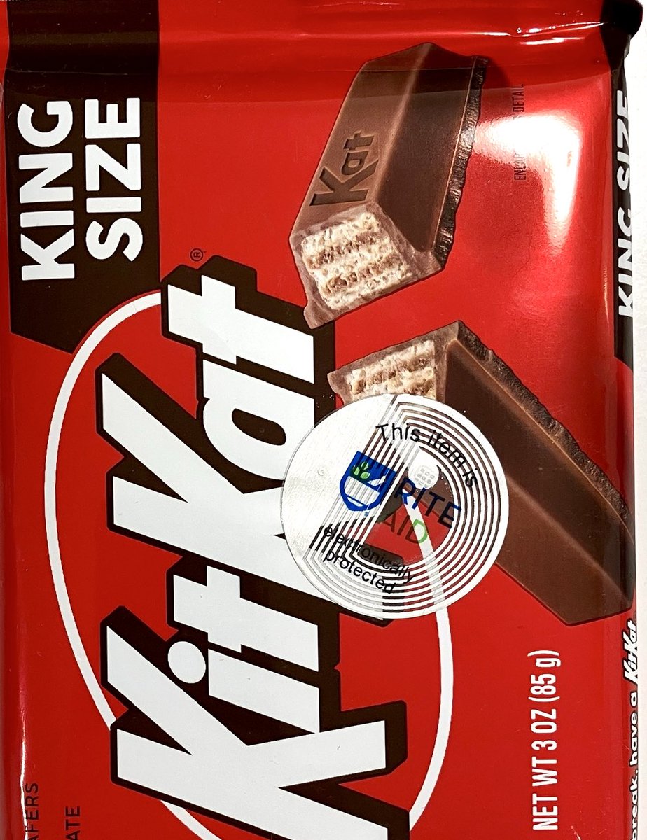 Capitalism, Act V: anti-theft chips on KitKat bars.