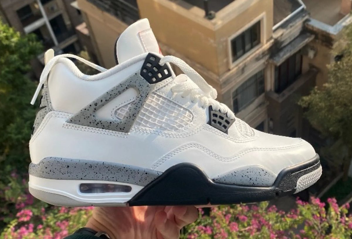nike air jordan retro 4 white cement