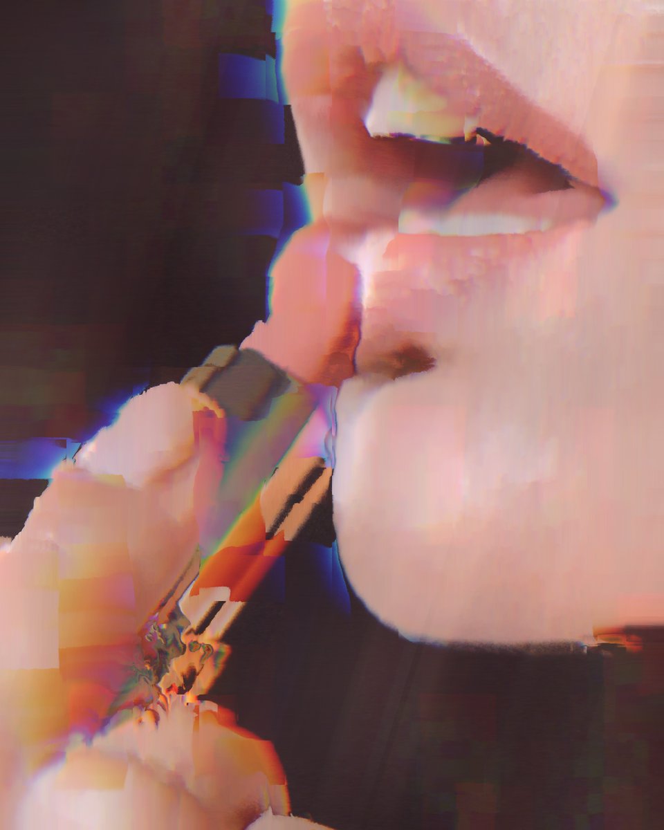 Hey everyone,   

After a long break I decided to return with my digital art  

ANAST-MOSH-01, 2023 

20 copies - objkt.com/tokens/KT195Bs… 

#digitalart #glitch