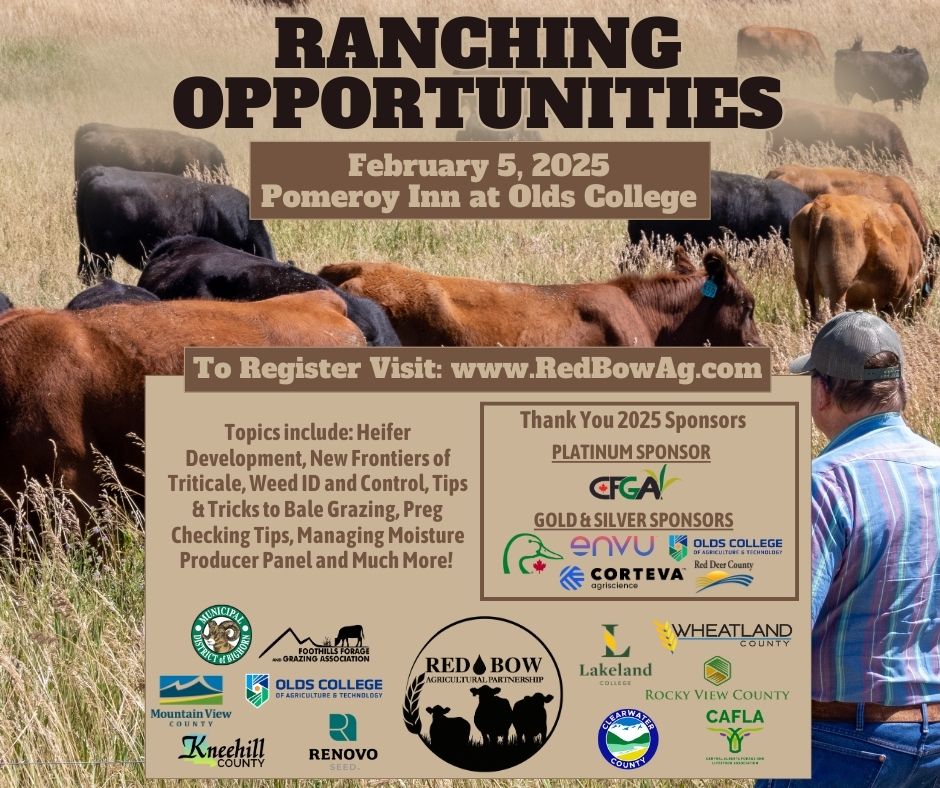 Mark your calendars for the 2025 Ranching Opportunities Event! 🐄🌱🚜Tickets are available through the Red Bow Agriculture website: redbowag.com/ranching-oppor…